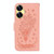 For Realme C55 Butterfly Rose Embossed Leather Phone Case(Pink)