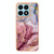 For Honor X8a Electroplating Marble Dual-side IMD Phone Case(Rose Red 014)