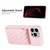 For iPhone 14 Pro Vertical Wallet Rhombic Leather Phone Case(Pink)