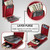 For Samsung Galaxy S22 Ultra 5G Zipper Hardware Card Wallet Phone Case(Red)