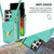 For Samsung Galaxy S23 Ultra 5G Zipper Hardware Card Wallet Phone Case(Mint Green)