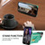 For iPhone 14 Plus Zipper Hardware Card Wallet Phone Case(Mint Green)
