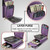 For Samsung Galaxy S22 Ultra 5G Zipper Hardware Card Wallet Phone Case(Purple)