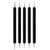 5pcs/set Pottery Tool Indentation Pen Manicure Point Drill Pen(Black)
