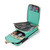 For Samsung Galaxy S20 FE Zipper Hardware Card Wallet Phone Case(Mint Green)