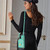 For Samsung Galaxy S20 FE Zipper Hardware Card Wallet Phone Case(Mint Green)