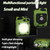 Mini Keychain COB Flashlight USB Rechargeable Magnetic Work Light For Outdoor Camping(Black)
