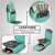 For Samsung Galaxy S23 5G Zipper Hardware Card Wallet Phone Case(Mint Green)
