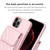 For iPhone 13 Pro Vertical Wallet Rhombic Leather Phone Case(Pink)