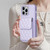 For iPhone 14 Pro Vertical Wallet Rhombic Leather Phone Case(Purple)