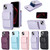 For iPhone 14 Vertical Wallet Rhombic Leather Phone Case(Purple)