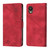 For Samsung Galaxy A23 JP Version Skin-feel Embossed Leather Phone Case(Red)