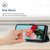 For Samsung Galaxy Note10+ Skin Feel Stripe Pattern Leather Phone Case with Lanyard(Blue)