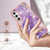 For Samsung Galaxy A24 Electroplating Marble Dual-side IMD Phone Case(Purple 002)