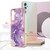 For Samsung Galaxy A24 Electroplating Marble Dual-side IMD Phone Case(Purple 002)