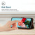 For Samsung Galaxy Note10+ Skin Feel Stripe Pattern Leather Phone Case with Lanyard(Brown)