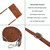 For Samsung Galaxy Note10+ Skin Feel Stripe Pattern Leather Phone Case with Lanyard(Brown)