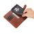 For Honor Magic5 AZNS Sheepskin Texture Flip Leather Phone Case(Brown)