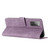 For Samsung Galaxy S20 FE Skin Feel Stripe Pattern Leather Phone Case with Lanyard(Purple)