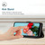 For Samsung Galaxy Note10+ Skin Feel Stripe Pattern Leather Phone Case with Lanyard(Black)