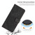 For Samsung Galaxy Note10+ Skin Feel Stripe Pattern Leather Phone Case with Lanyard(Black)