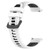 For Samsung Galaxy Watch Active2 40mm 20mm Sports Two-Color Silicone Watch Band(White+Black)