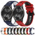 For Garmin Forerunner 645 20mm Sports Two-Color Silicone Watch Band(Black+White)
