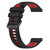 For Samsung Galaxy Watch 42mm 20mm Sports Two-Color Silicone Watch Band(Black+Red)