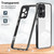 For Xiaomi Redmi Note 12 5G Global / Poco X5 3 in 1 Clear TPU Color PC Frame Phone Case(Black)