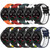 For Samsung Galaxy Watch 42mm 20mm Sports Two-Color Silicone Watch Band(Red+Black)