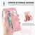 For TCL 40 SE Embossed Flower Zipper Leather Phone Case(Brown)