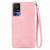 For TCL 40 SE Embossed Flower Zipper Leather Phone Case(Pink)