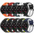 For Samsung Galaxy Watch Active2 40mm 20mm Sports Two-Color Silicone Watch Band(Black+White)