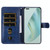 For Honor Magic5 Pro Calf Texture Zipper Leather Phone Case(Blue)