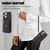 For iPhone 13 Zipper RFID Card Slot Phone Case with Short Lanyard(Black)