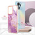 For Honor X7a Electroplating Marble Dual-side IMD Phone Case(Purple 001) For Honor X7a Electroplating Marble Dual-side IMD Phone Case(Purple 001)