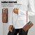 For iPhone 14 Plus Zipper RFID Card Slot Phone Case with Short Lanyard(Brown)