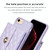 For iPhone SE 2022 / 2020 / 8 / 7 Horizontal Metal Buckle Wallet Rhombic Leather Phone Case(Purple)