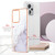 For Xiaomi Redmi Note 12 Pro+ 5G Global Electroplating Marble Dual-side IMD Phone Case(White 006)