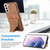 For Samsung Galaxy S23+ 5G Ultra-thin Shockproof Phone Protective Case with Holder(Brown) For Samsung Galaxy S23+ 5G Ultra-thin Shockproof Phone Protective Case with Holder(Brown)