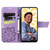 For Realme C55 Butterfly Love Flower Embossed Leather Phone Case(Lavender)