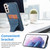 For Samsung Galaxy S23+ 5G Ultra-thin Shockproof Phone Protective Case with Holder(Blue)