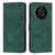 For Honor X9 5G&4G / X30 / Magic4 Lite Skin Feel Stripe Pattern Leather Phone Case with Lanyard(Green)