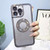 For iPhone 12 Pro Electroplated Diamond Gradient Glitter Phone Case(Black)