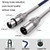 2pcs LHD010 Caron Male To Female XLR Dual Card Microphone Cable Audio Cable 8m(Red + Blue)
