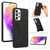 For Samsung Galaxy A73 5G Ultra-thin Shockproof Phone Protective Case with Holder(Black)