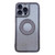 For iPhone 14 Plus Electroplated Diamond Gradient Glitter Phone Case(Black)