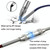 2pcs LHD010 Caron Male To Female XLR Dual Card Microphone Cable Audio Cable 60m(Red + Blue)