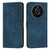 For Honor X9 5G&4G / X30 / Magic4 Lite Skin Feel Stripe Pattern Leather Phone Case with Lanyard(Blue)
