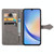 For Samsung Galaxy A34 5G Mandala Flower Embossed Leather Phone Case(Gray)